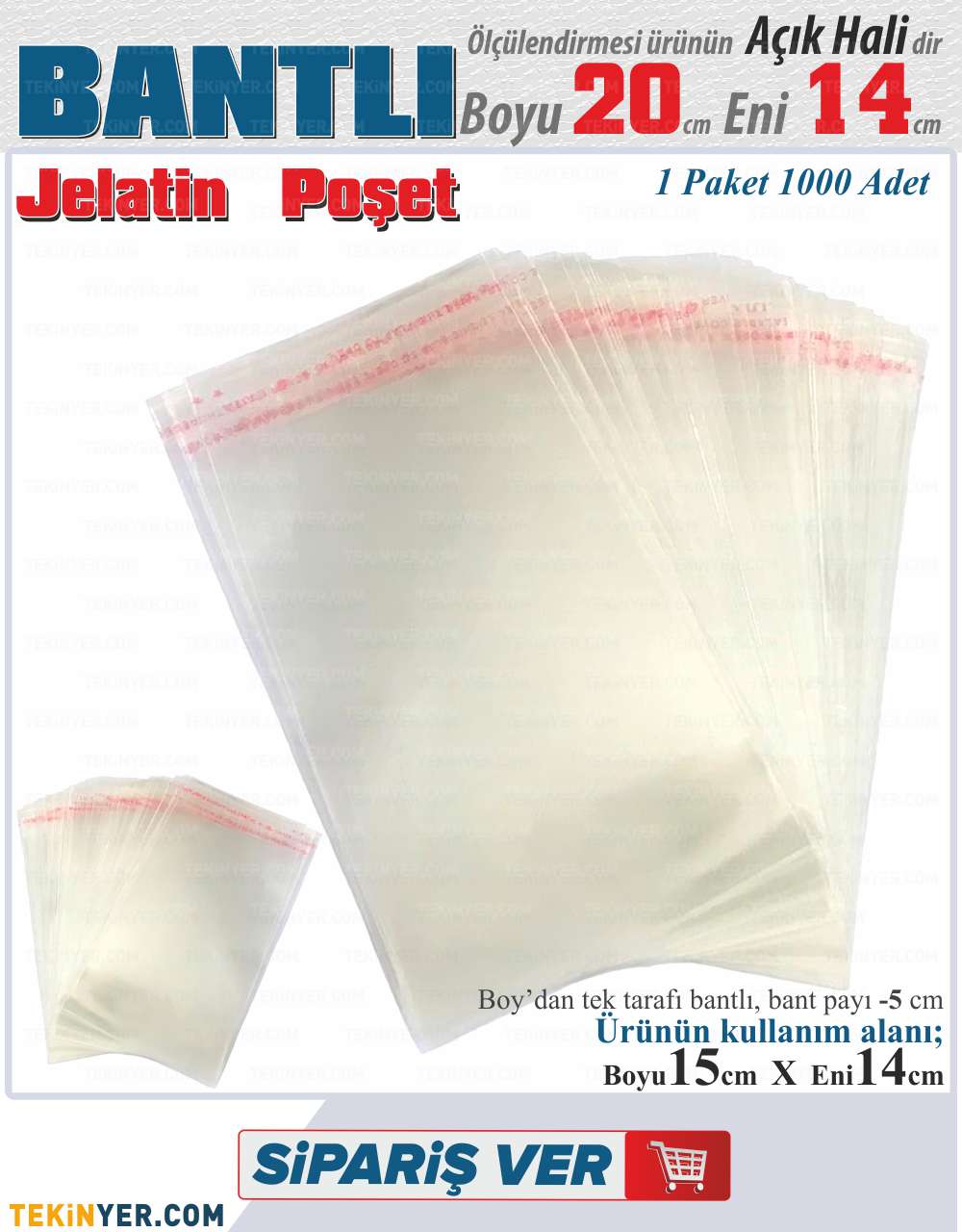 14x20 Bantlı Jelatin