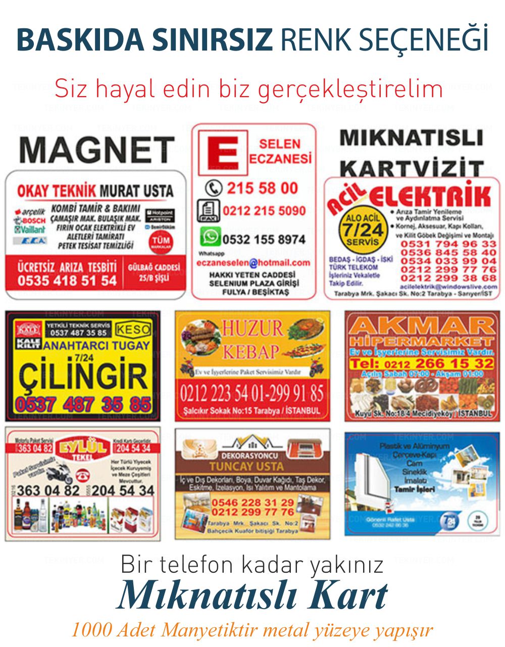 Zeytinburnu Magnet Sınırsız Renk Baskı Seçeneği